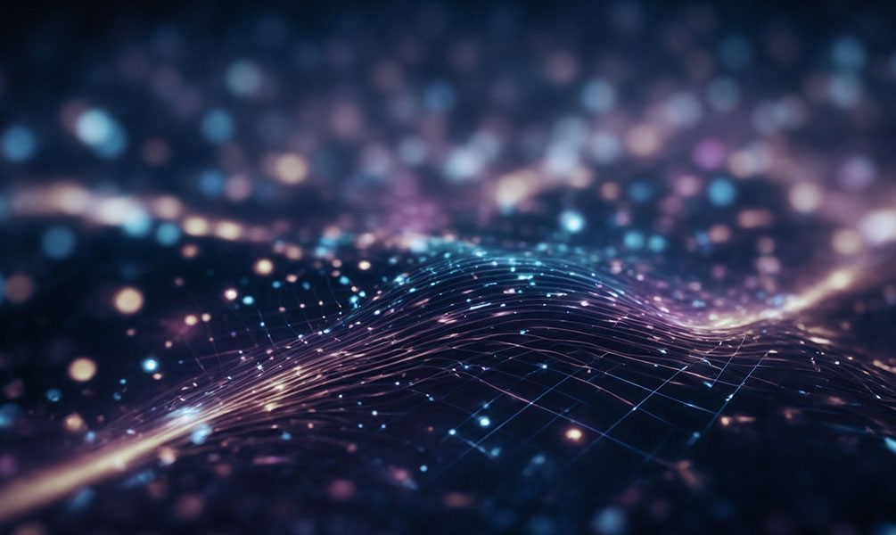 glowing data grid